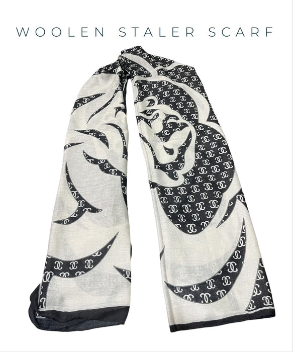 Fully luxury printed scarf