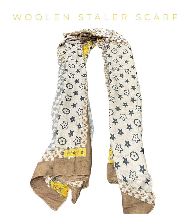 Fully luxury printed scarf