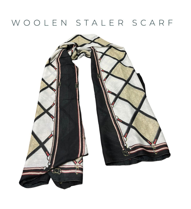 Fully luxury printed scarf