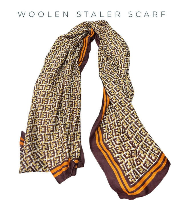 Fully luxury printed scarf