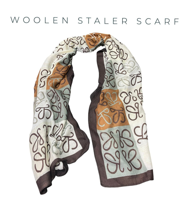 Fully luxury printed scarf