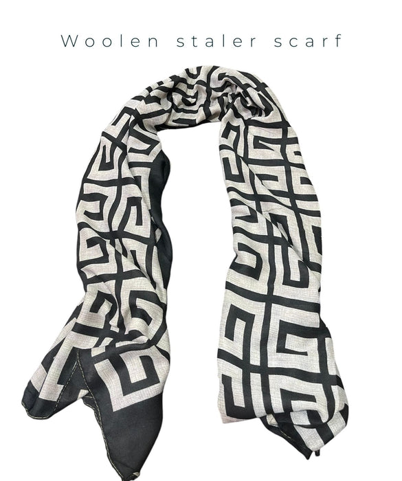 Fully luxury printed scarf