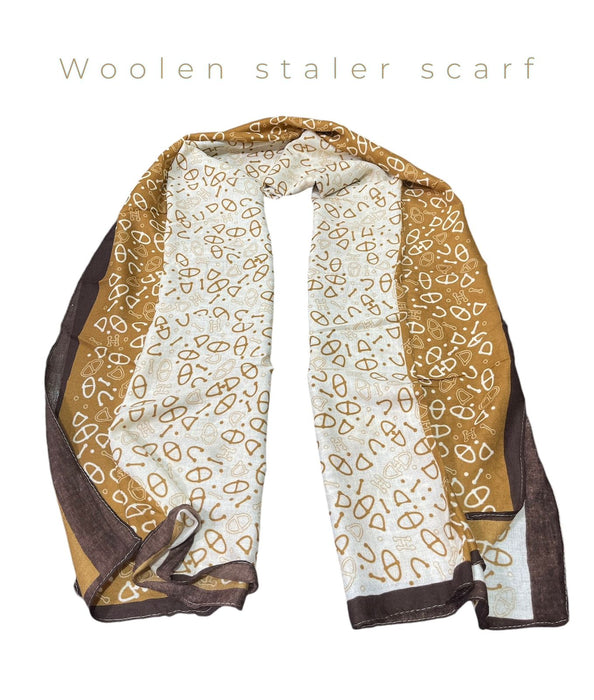 Fully luxury printed scarf