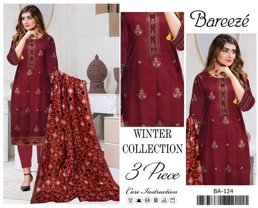 BRAND:BAREEZE CODE:BAMIX FABRIC DHANAK ;collection 2024