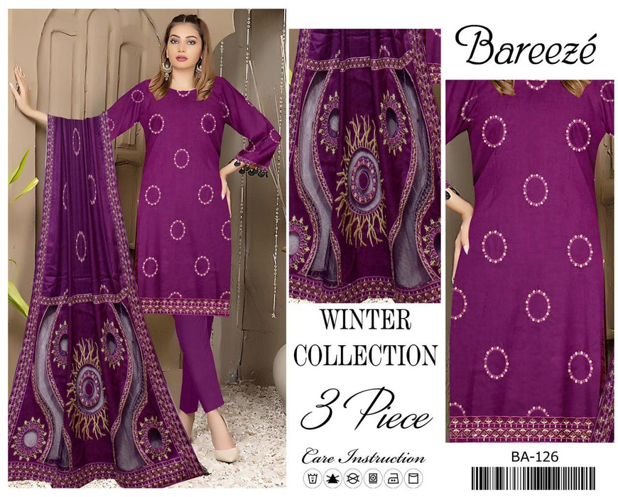 BRAND:BAREEZE CODE:BAMIX FABRIC DHANAK ;collection 2024