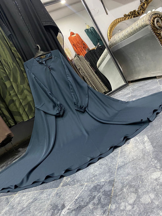 Fish style fully flyer maxi style abaya without stolar