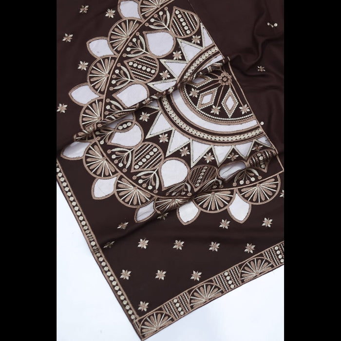 Bareeze Dhanak 3-Piece Collection with Embroidered Shawl