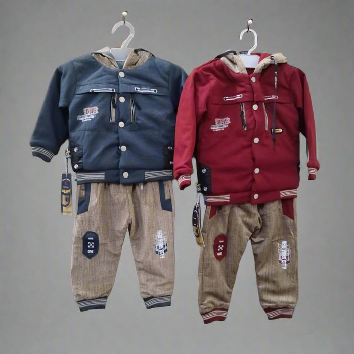 Kids' Winter Hoodie & Trouser Set A 01