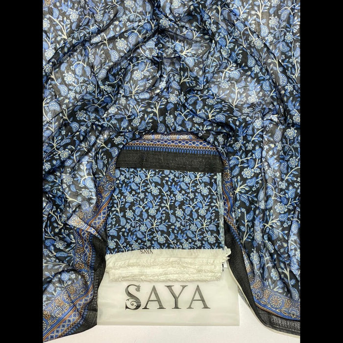 Saya Print Viscose Slub Allover Volume 3-Piece Collection