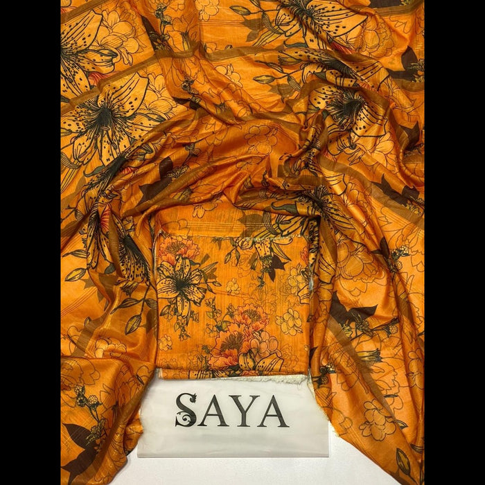 Saya Print Viscose Slub Allover Volume 3-Piece Collection