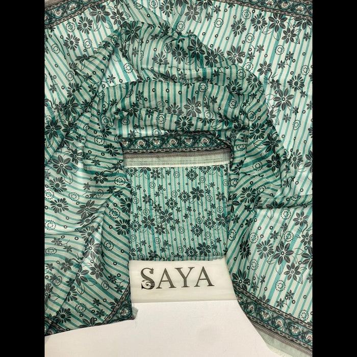 Saya Print Viscose Slub Allover Volume 3-Piece Collection