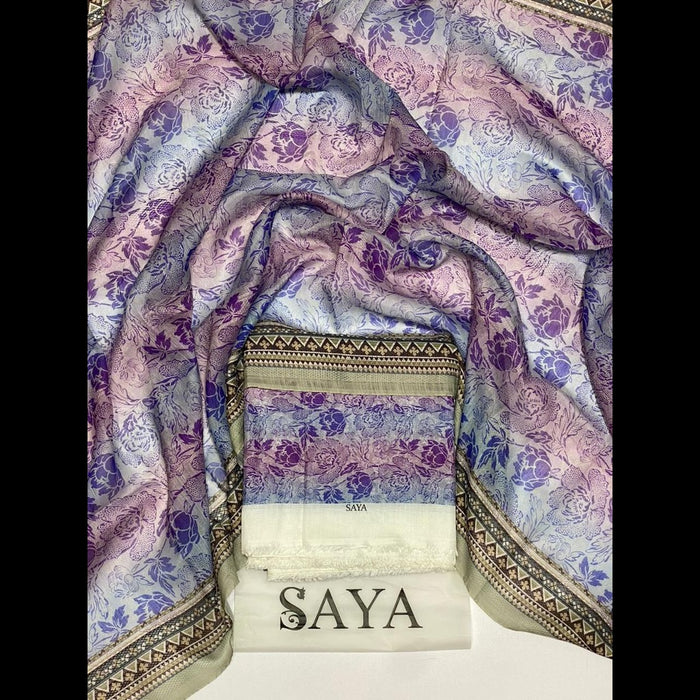 Saya Print Viscose Slub Allover Volume 3-Piece Collection