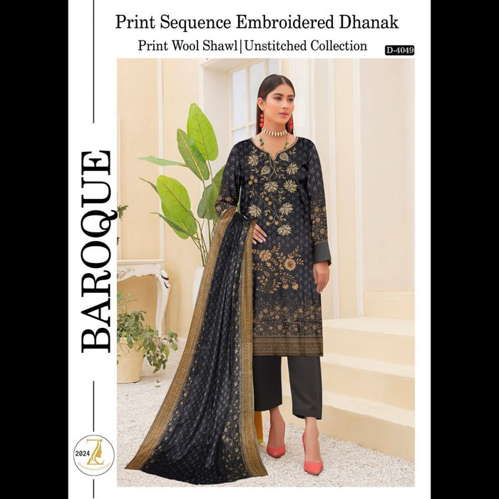 Dhanak Collection 2024 – Elegant Winter 3-Piece Set