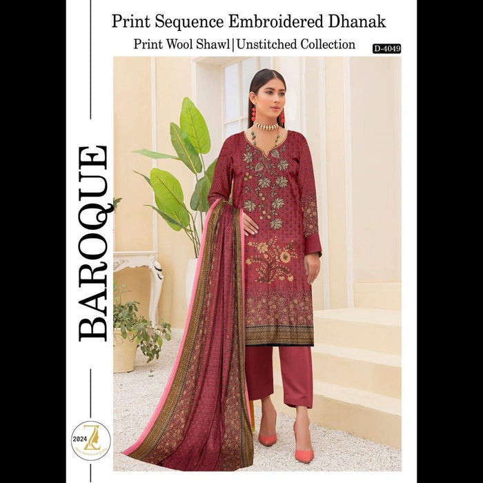 Dhanak Collection 2024 – Elegant Winter 3-Piece Set