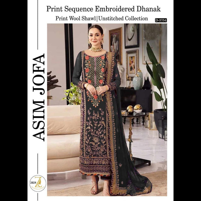 Dhanak Collection 2024 – Elegant Winter 3-Piece Set