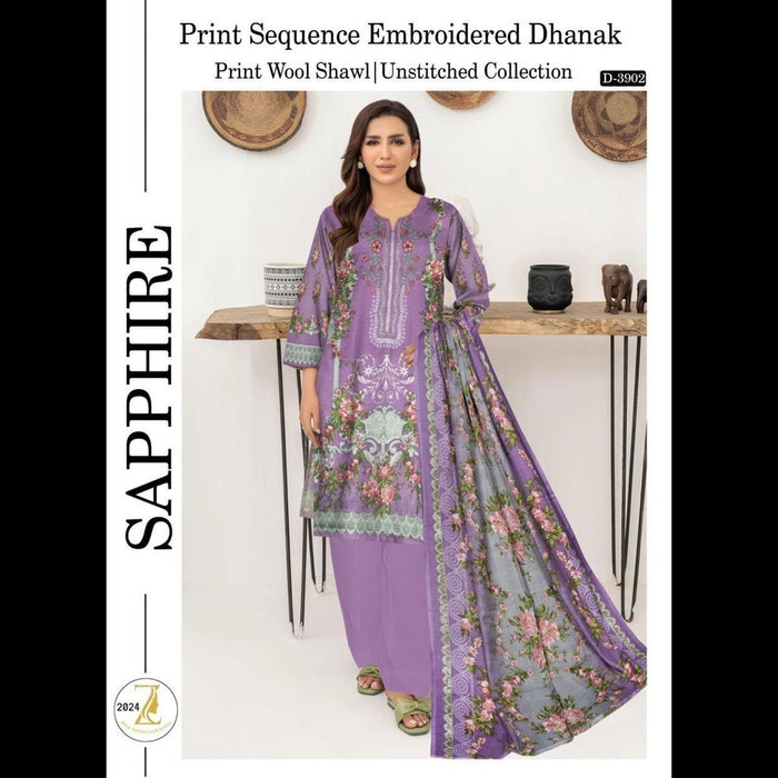 Dhanak Collection 2024 – Elegant Winter 3-Piece Set