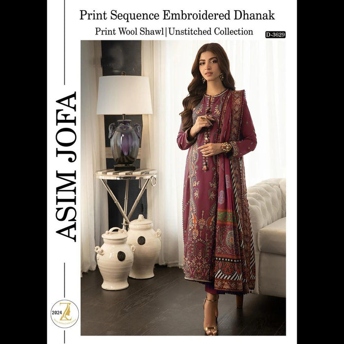 Dhanak Collection 2024 – Elegant Winter 3-Piece Set