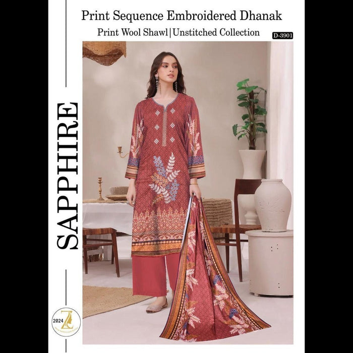 Dhanak Collection 2024 – Elegant Winter 3-Piece Set