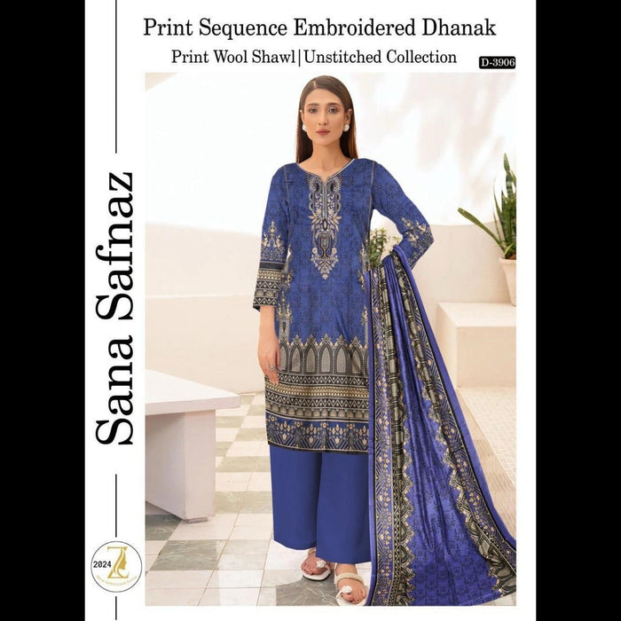 Dhanak Collection 2024 – Elegant Winter 3-Piece Set