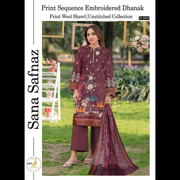 Dhanak Collection 2024 – Elegant Winter 3-Piece Set