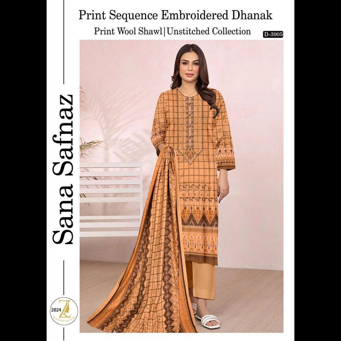 Dhanak Collection 2024 – Elegant Winter 3-Piece Set