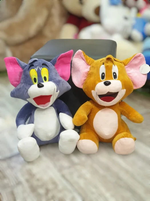 The Naughty Tom & The Clever Jerry Soft Stuffed Cat Mouse Plush Toy For Kids Boys & Girls – 30 / 50 Cm