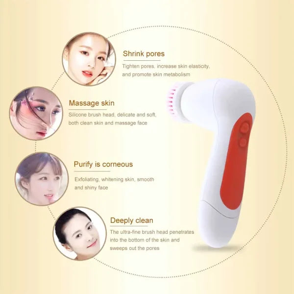 Cnaier 6 In 1 Massage Beauty Device – Cell Operated Best Quality Baeuty Tool