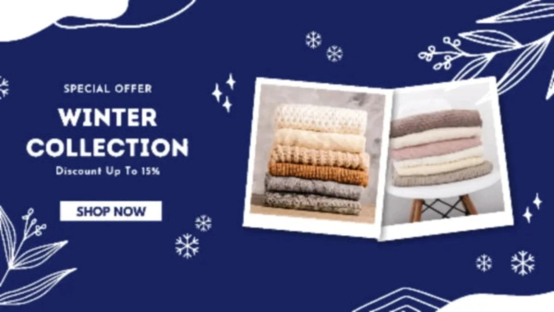 Winter Collection Special Offer 2024 - Save up to 15% on select items. Shop now for exclusive discounts on winter fashion