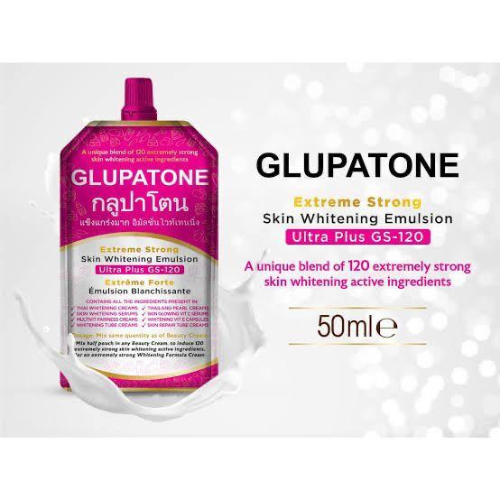 Glupatone Extreme Strong Whitening Emulsion Ultra Plus Gs-120 For Face & Body 50ml