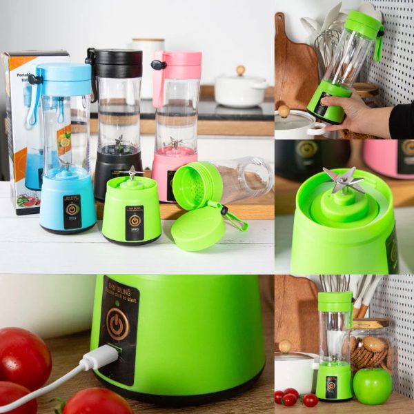 Hand Juicer Juice Maker Fruit Blender Usb Blender Manual Juicer Nutribullet Vitamer Blender Kitchen Mixer Kitche-6-blade Portable Home Usb Rechargeable Electric Fruit Extractor Juice Blender Smoothie Maker Blender Machine