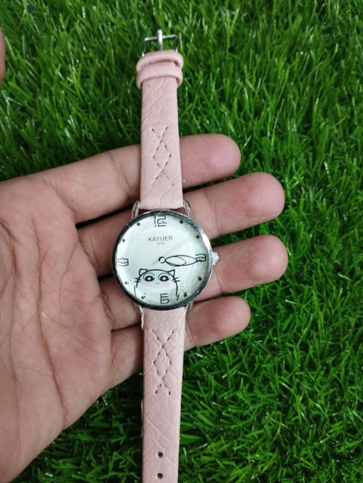 Kayuer Ladies Belt Comfortable Wearing Stylish And Casual Quartz Watch Adjustable Buckle To Match Various Occasion Clothes (random Color)