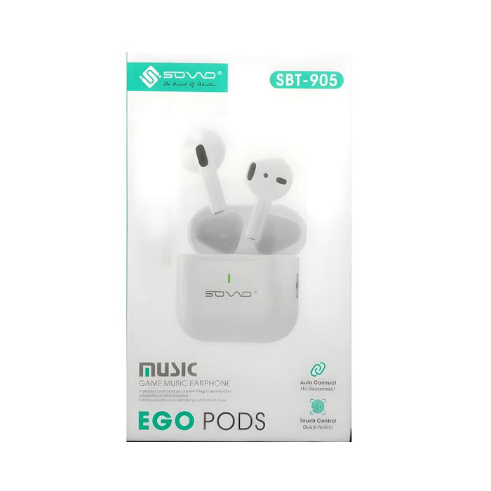 SOVO Ego Pods SBT-905 Touch-Control Waterproof Wireless Airpods For Ultimate Convenience