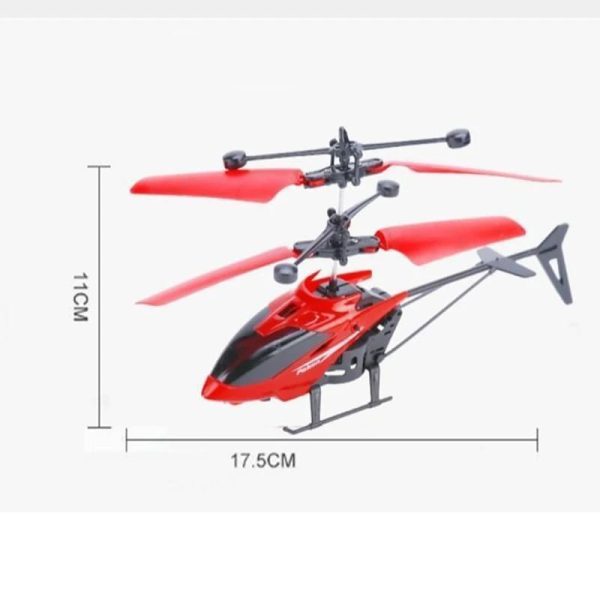 Rechargeable Flying Hand Sensor Control Helicopter | Sensing Flight With Lights, Remote-controlled Aircraft, Withstanding Impact And Playing