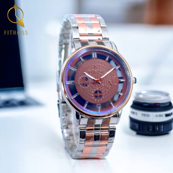 ( Without Box ) Fitros Gents Watch High Quality Stainless Steel Elegant Wristwatches