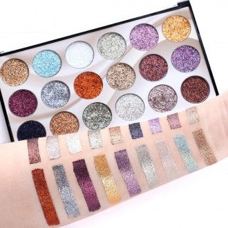 Miss Rose Professional Makeup 18 Color Glitter Eyeshadow Palette