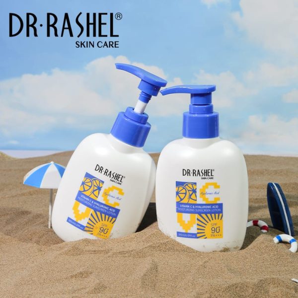 Dr Rashel Vitamin C Hyaluronic Acid Moisturizing Sunscreen Lotion Spf 90 – 180 Ml