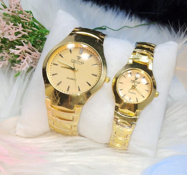 (without Box ) Classic Design Fortune Time Couple Watches