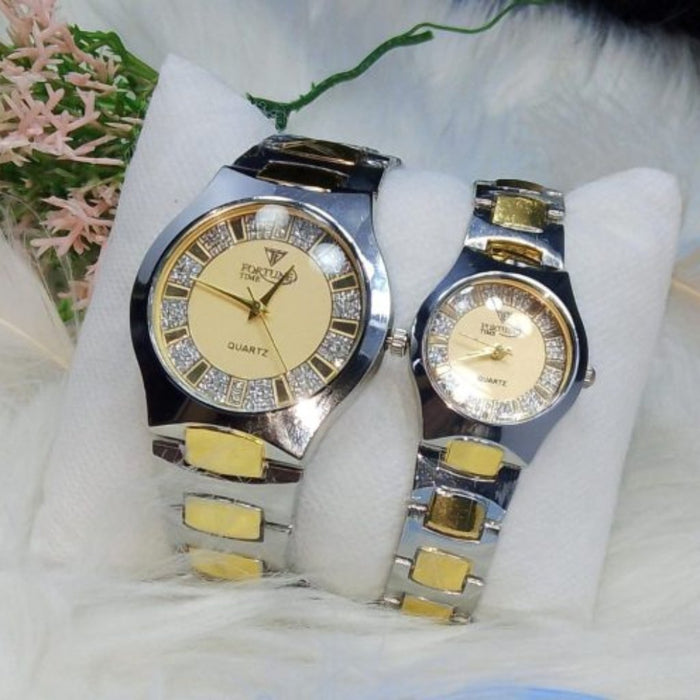 Luxury Stainless Fortune Time Couple Watches