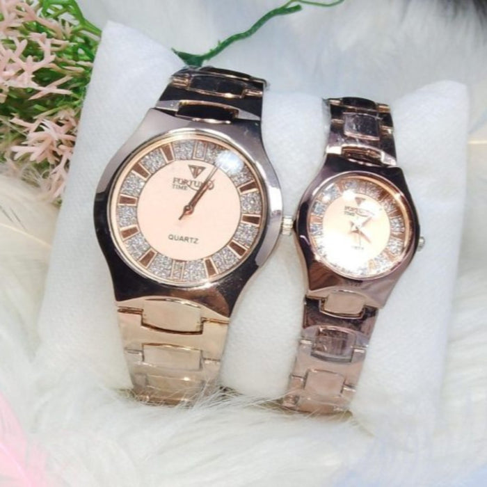 Luxury Stainless Fortune Time Couple Watches