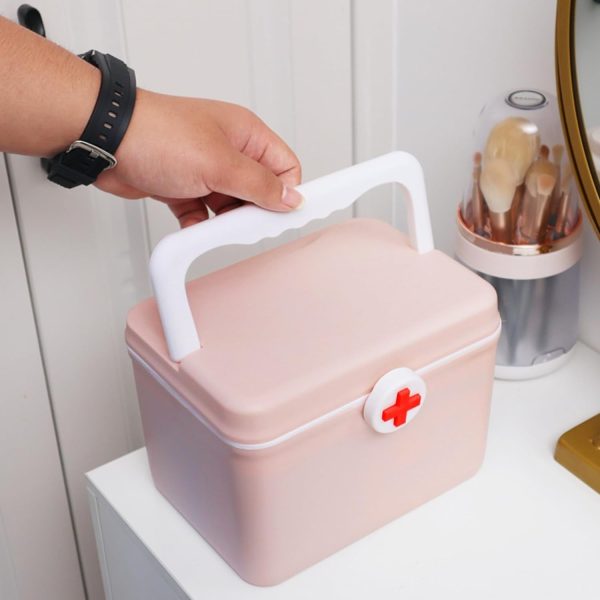 Empty Small First Aid Box High Quality Medicine Box (random Color)