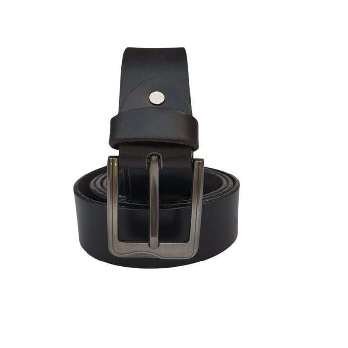 Men Buffalo Leather Belt | Waist Belt For Boys & Mens (black)