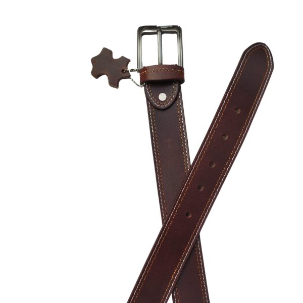 Men Buffalo Pull-up Leather | Waist Belt For Boys & Mens (maroon)