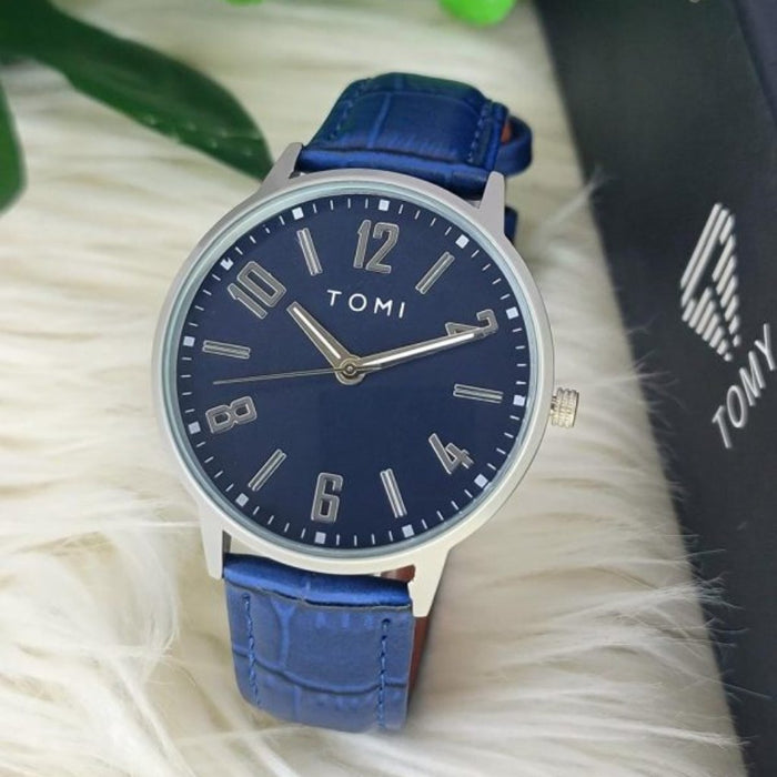 Tomi Stylish Watch Leather Strap With Box