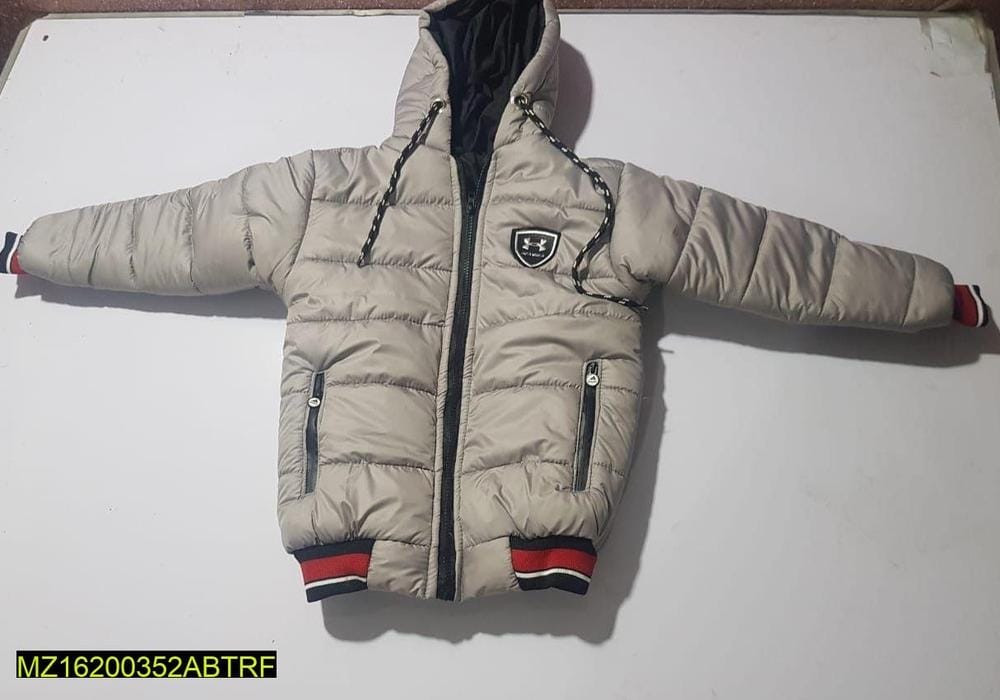 1 pc Boy's Stiched Polyster Quitted Plain Puffer Jacket