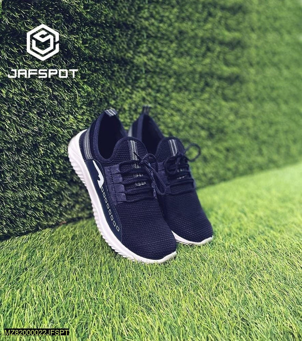 Men Breathable Mesh Training Casual Sneakers-JF021 Blue