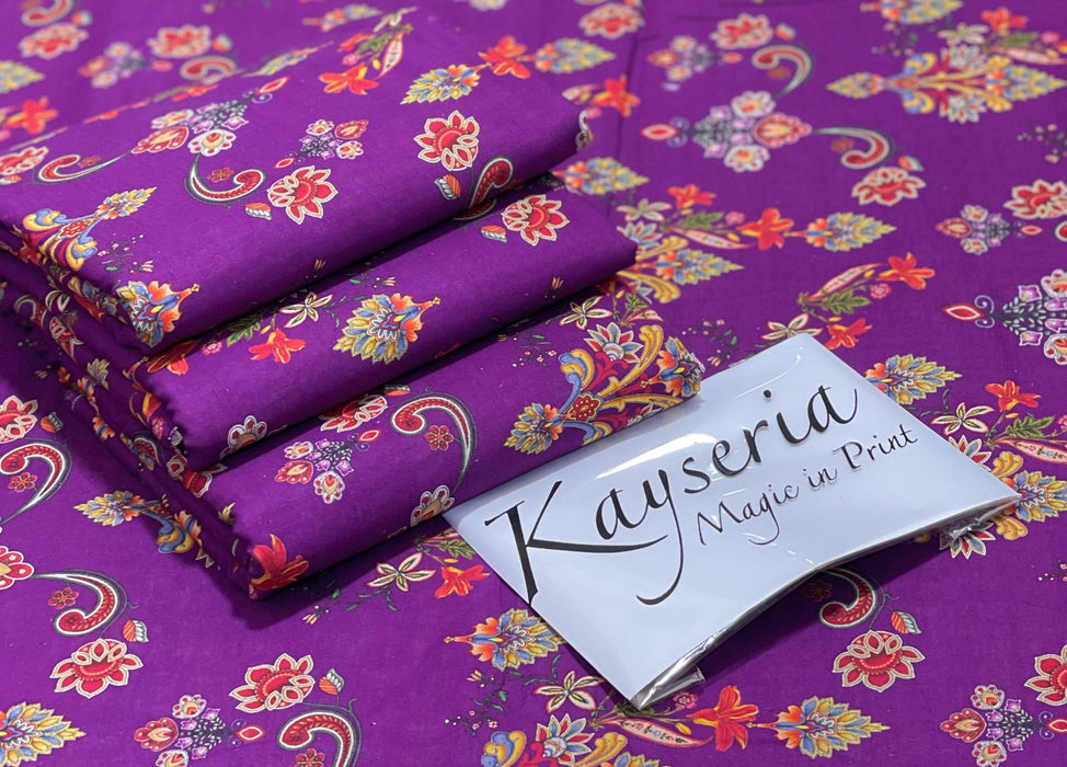 Kayseria-Khaddar-Allover 2PC Khaddar Collection