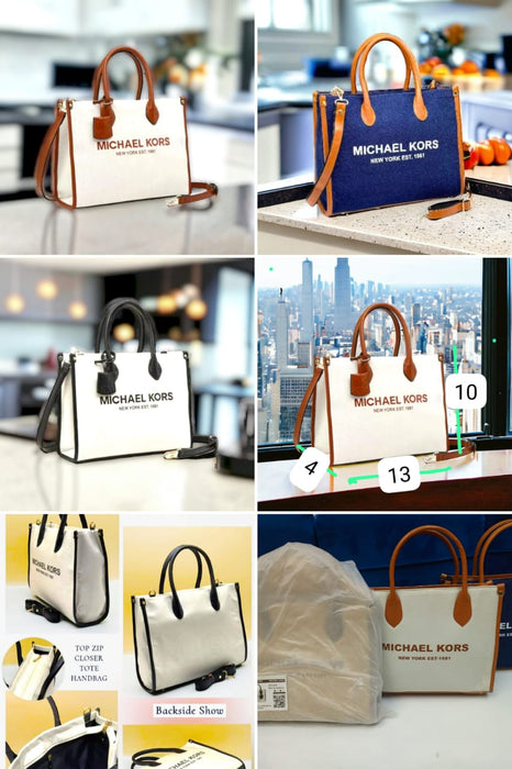 MK Tote Bag with Long Belt