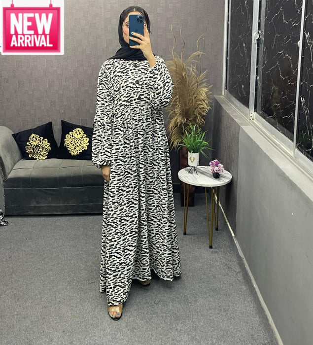 Neelam Printed Abaya