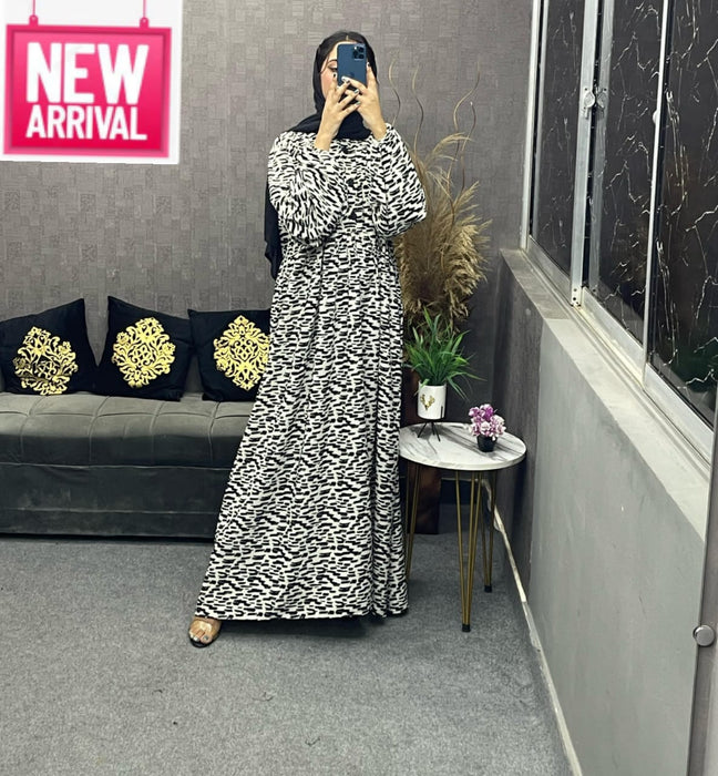 Neelam Printed Abaya