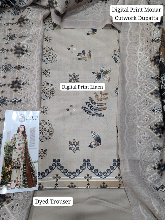 SAPPHIRE DIGITAL PRINT LINEN VOLUME